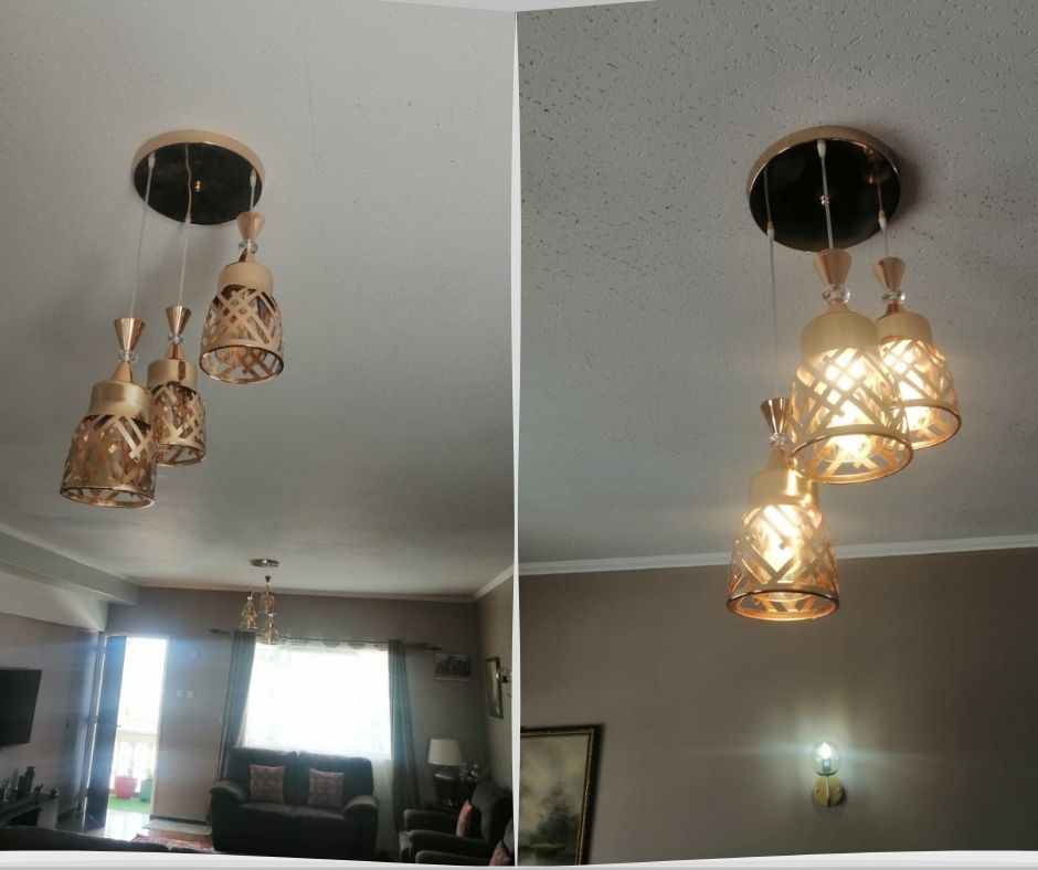 Commercial lighting installation