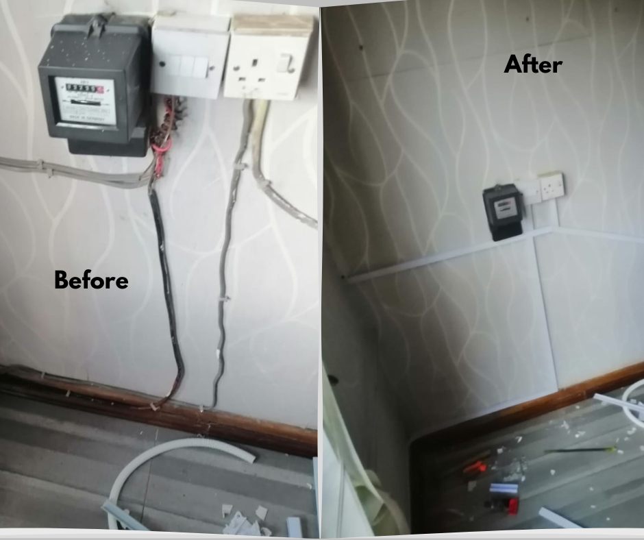 Commercial lighting installation